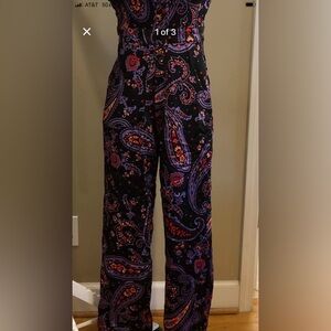 NEW! Weeworewhat Danielle Bernstein stretchy jumpsuit in a paisley print.